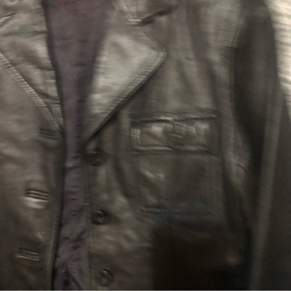 Kenneth Cole Reaction Ladies Brown Leather Jacket Blazer size Small - Picture 4 of 10